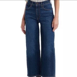 Sale! NEW Levis High Rise Wide Leg Dark Wash